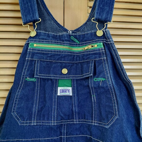Like New Liberty Blue Stonewashed Denim Bib Overalls Men's Size 36 - Picture 3 of 9